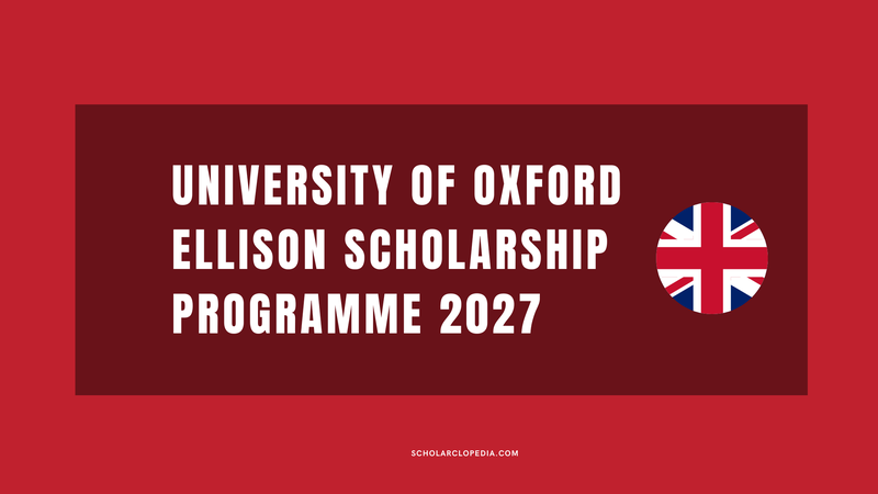 University of Oxford Ellison Scholarship