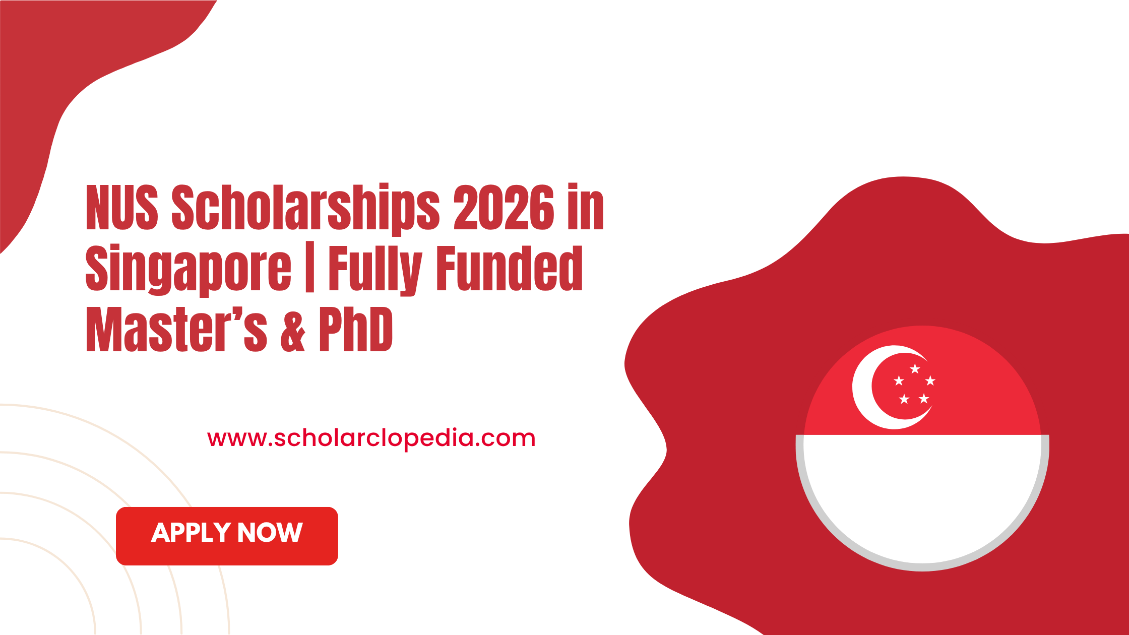 NUS Scholarships 2026 in Singapore